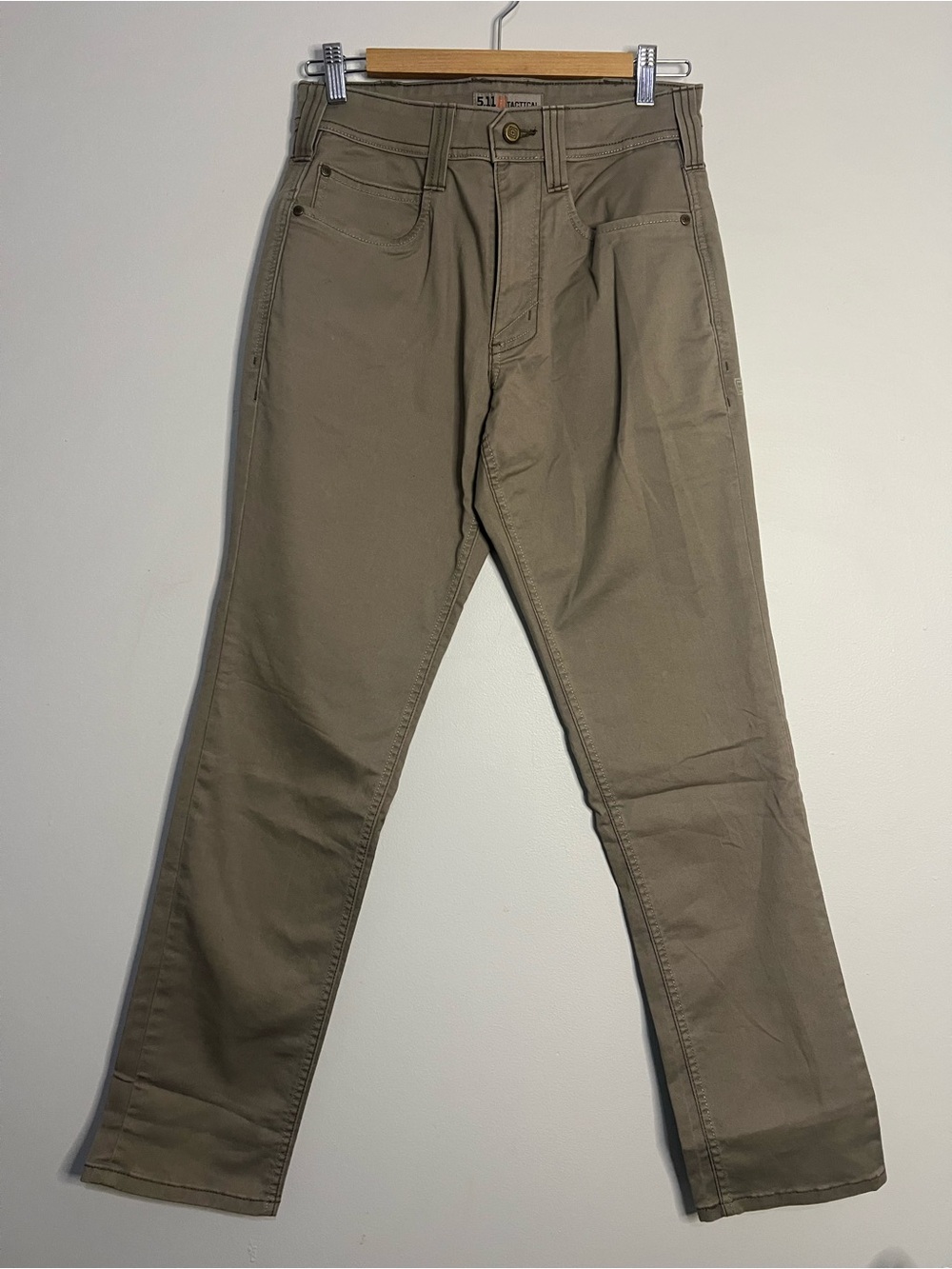 5:11 Tactical Tan Heavy Duty Slim Straight Jeans 28W